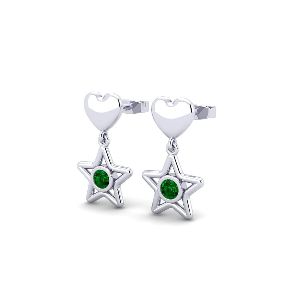 Green Zirconia Earring Milieu