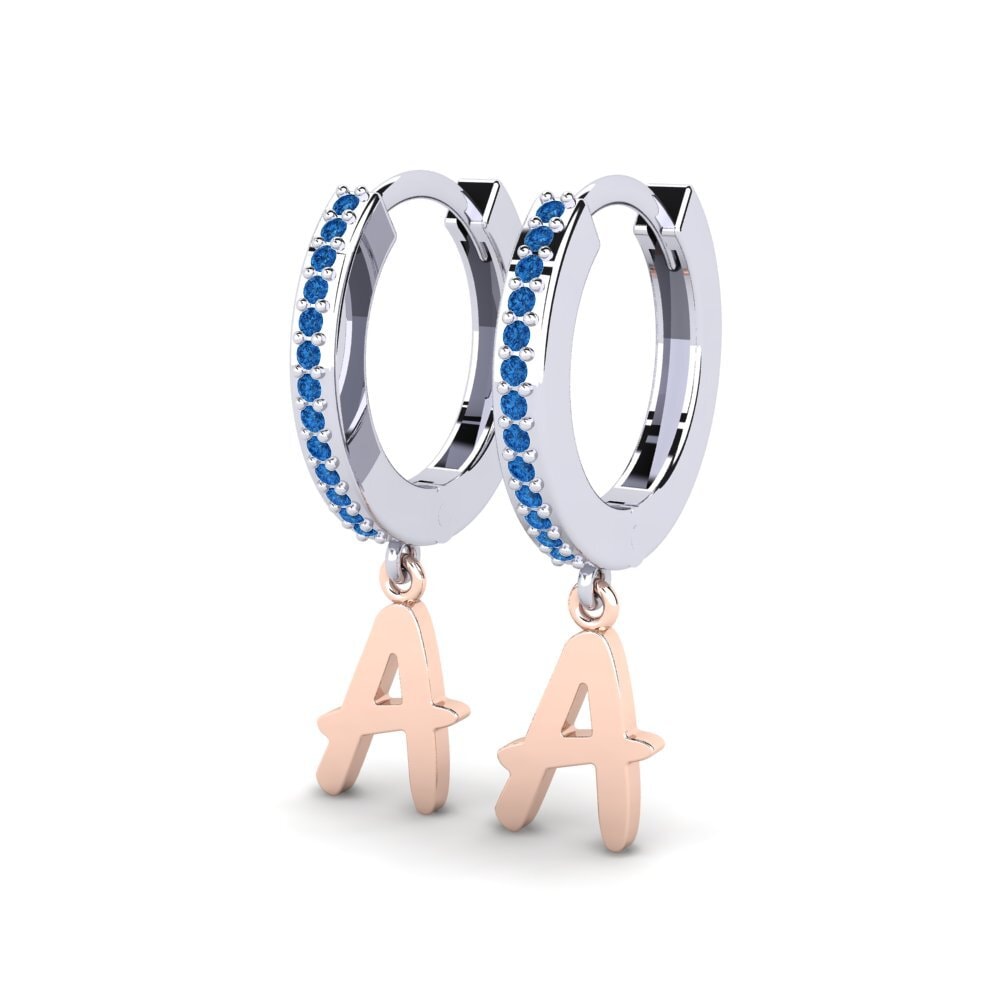 Dark Blue Zirconia Women's Earring Mindi A