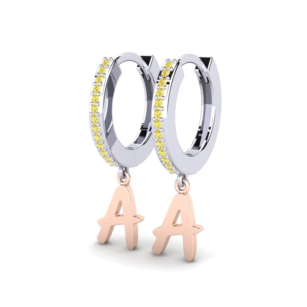 Yellow Sapphire Women's Earring Mindi A