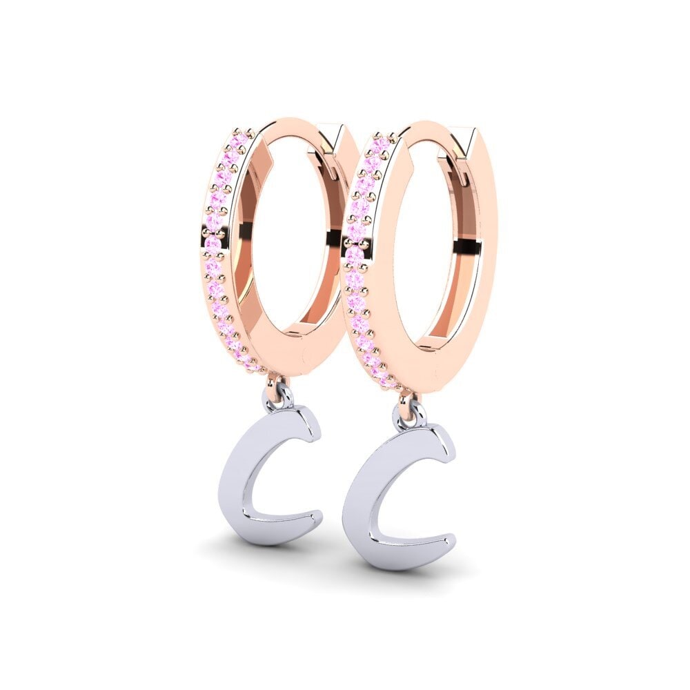 Pink Sapphire Women's Earring Mindi C