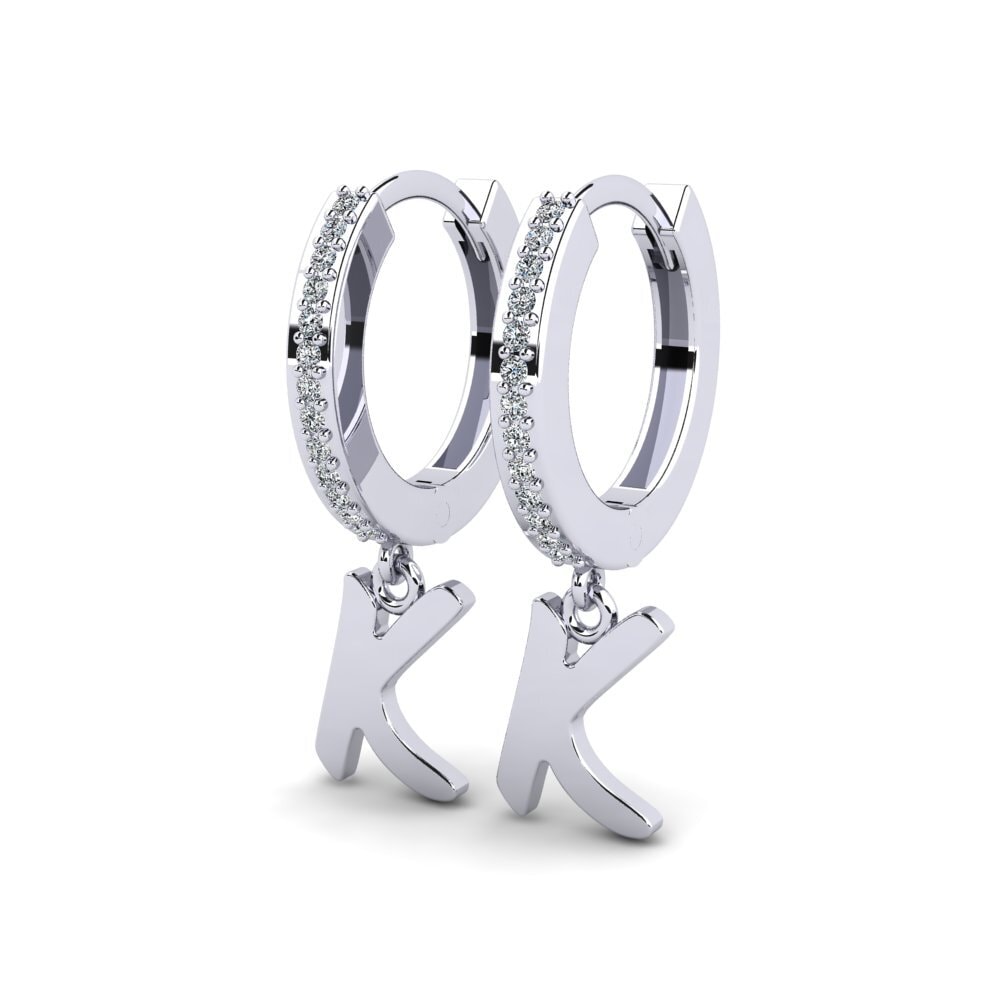 950 Platina Dames Oorbellen Mindi K