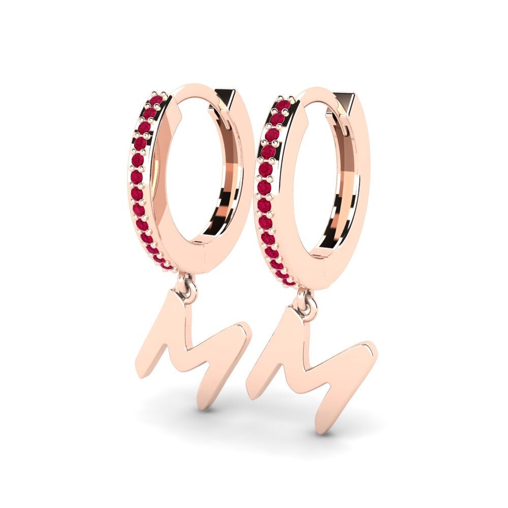 Rubis Boucle d'oreille femme Mindi M