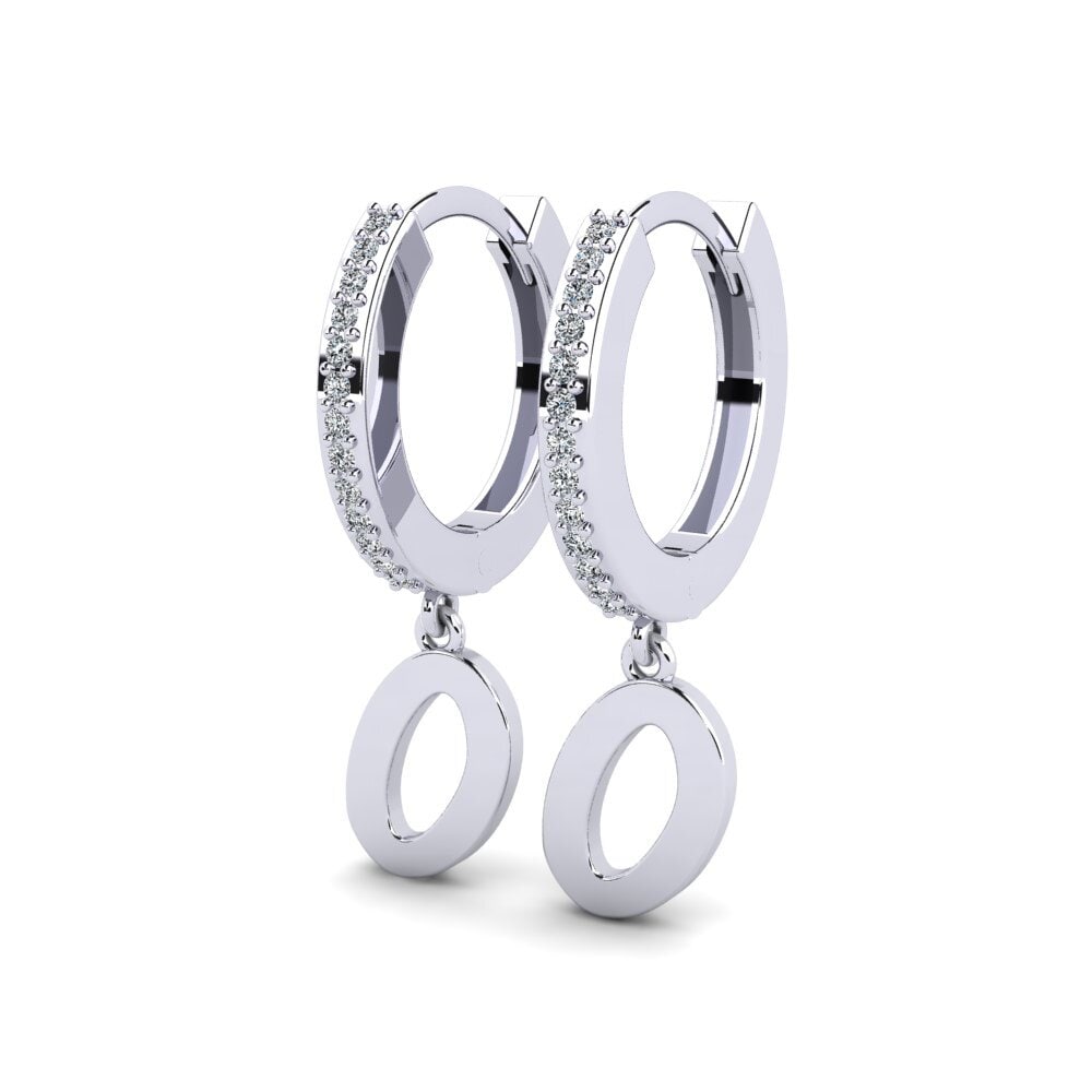 950 Palladium Dames Oorbellen Mindi O