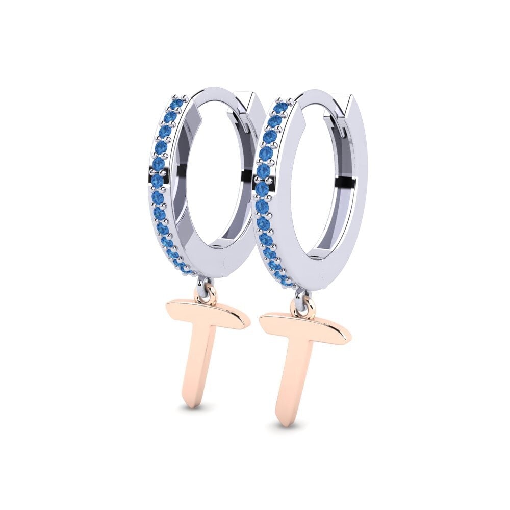 Dark Blue Zirconia Women's Earring Mindi T