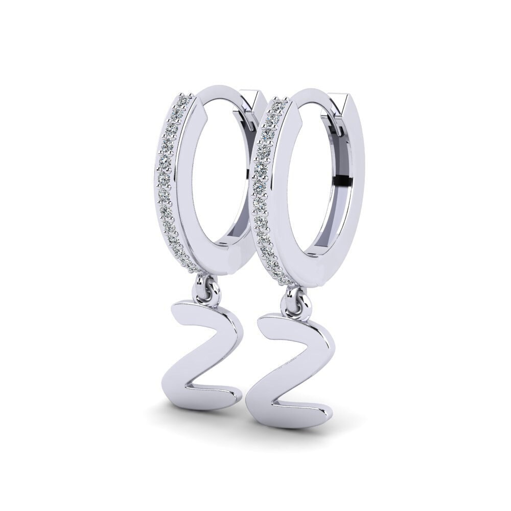 950 Platina Dames Oorbellen Mindi Z