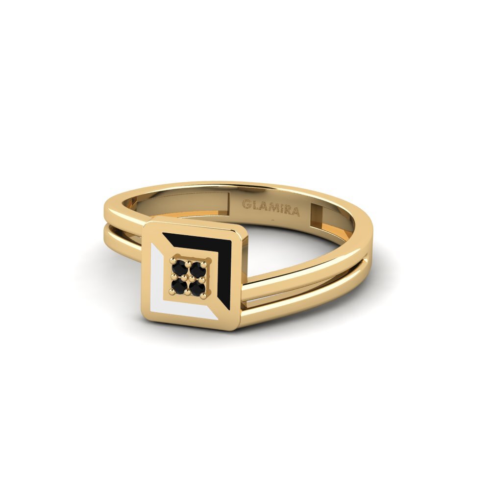 Black Onyx Ring Minimalis
