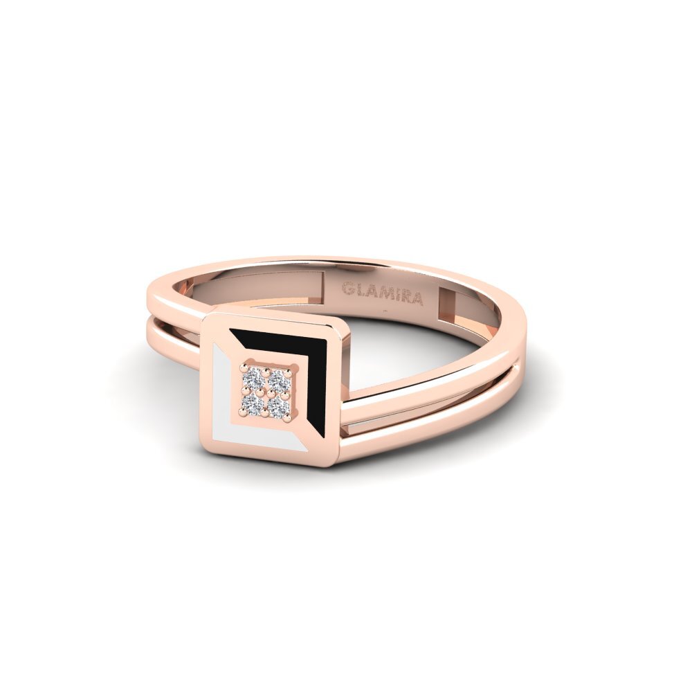 Rotgold 585 Ring Minimalis