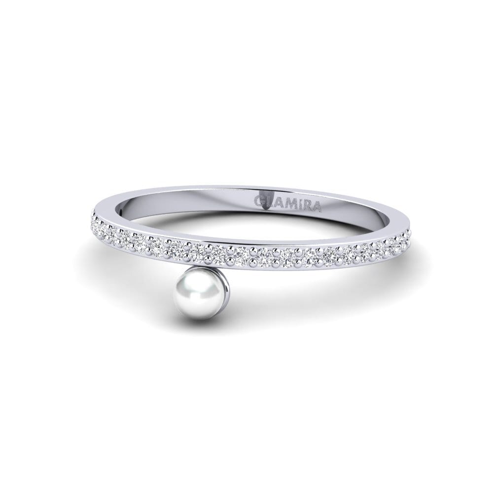 14k White Gold Ring Minimi