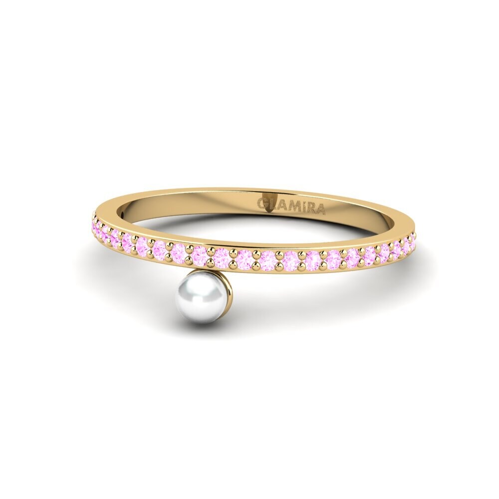 Zafiro Rosado Anillo Minimi