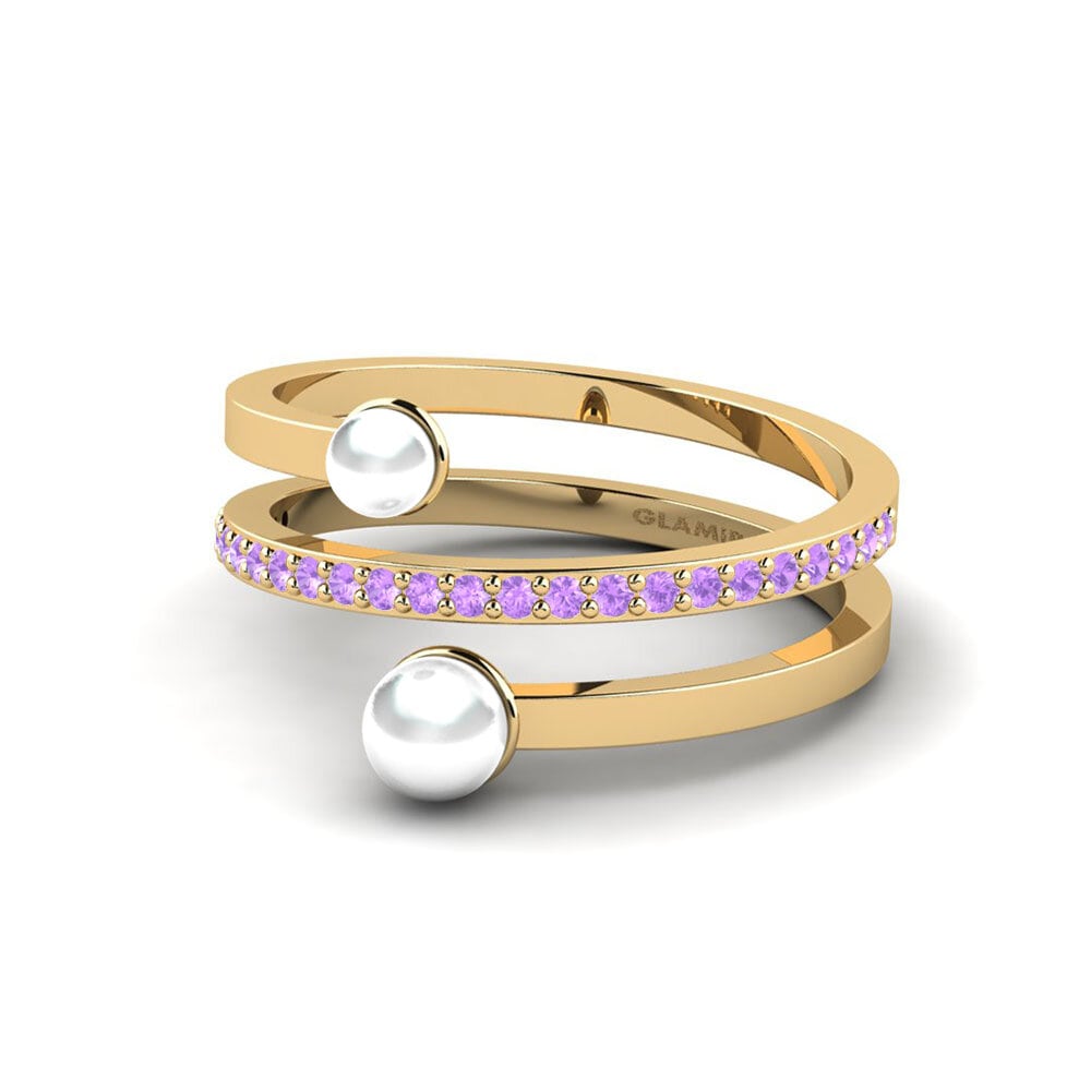 Amatista Anillo Minimo
