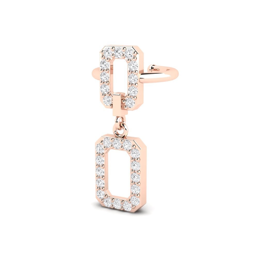 9ct Rose Gold Women's Earring Minnal