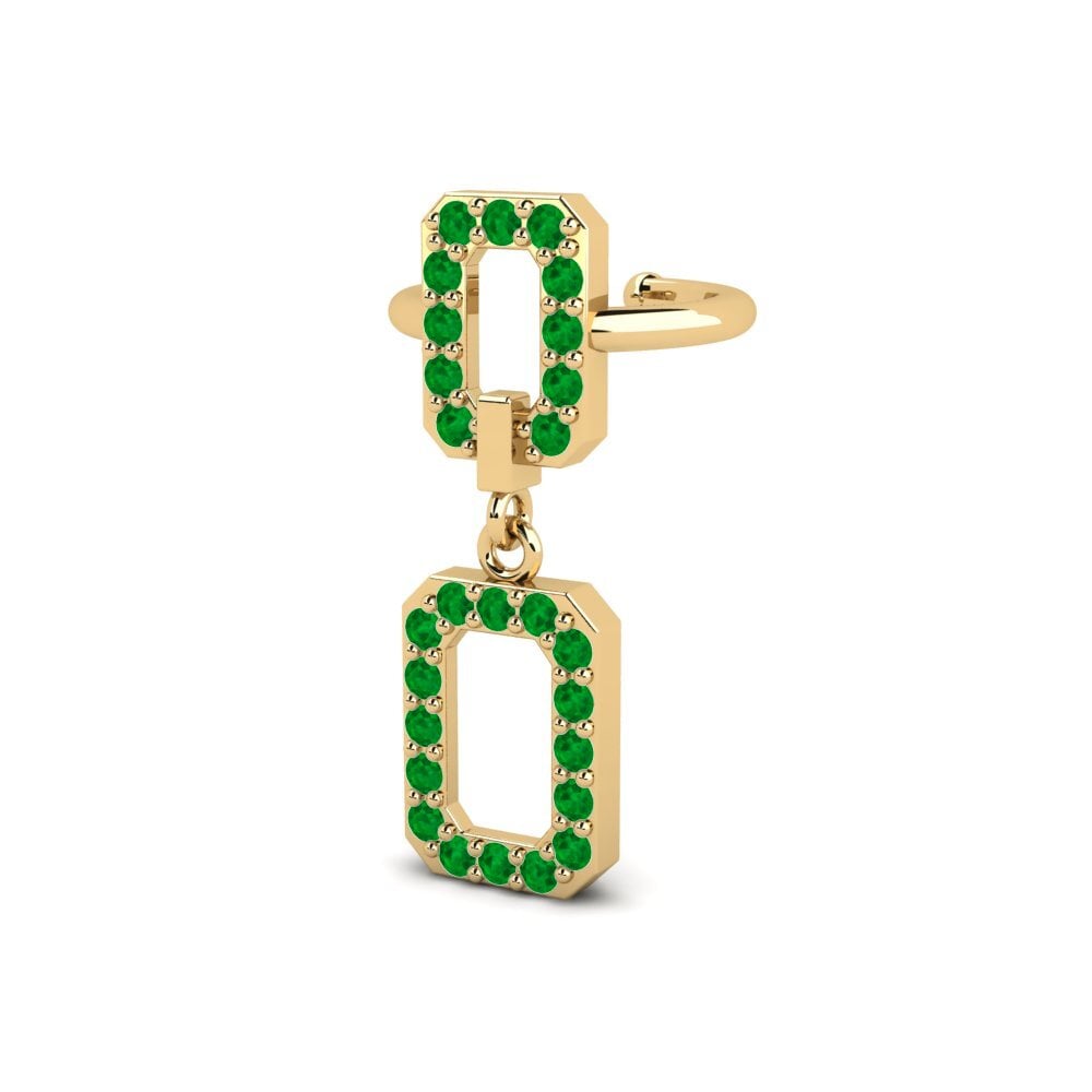 Émeraude Boucle d'oreille femme Minnal