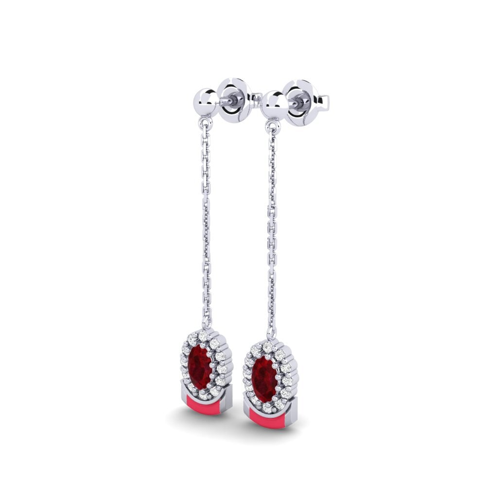 9ct White Gold Women's Earring Minturn
