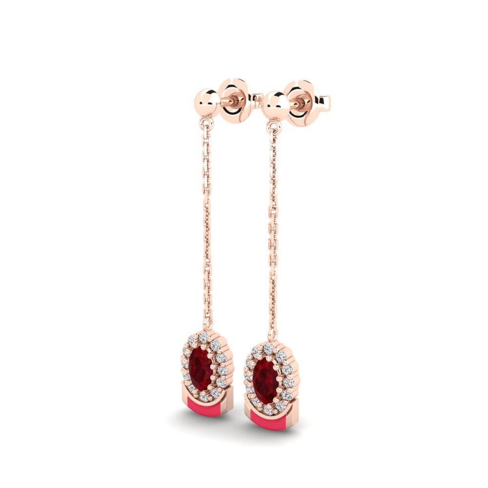14k Rose Gold Women's Earring Minturn