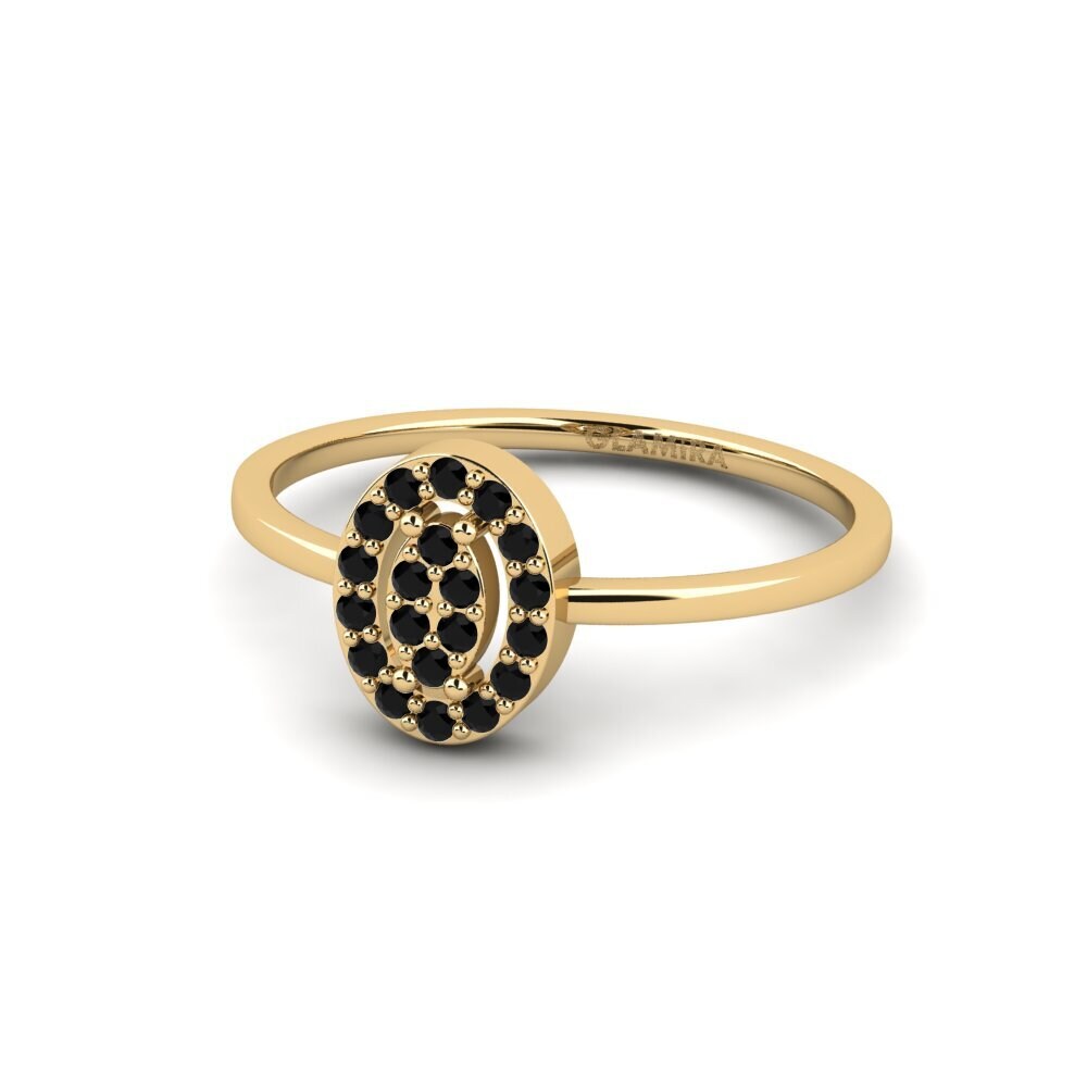 Zafiro negro Anillo Miresine