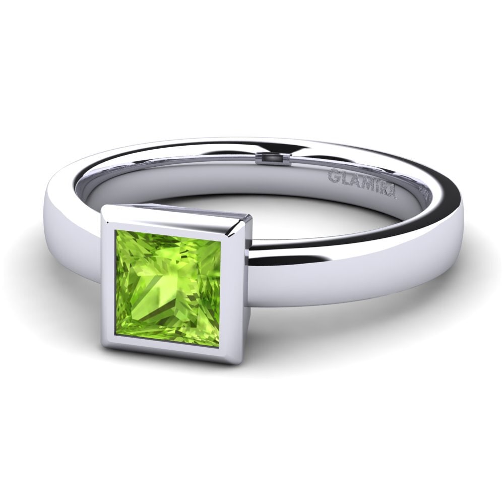 Peridot Engagement Ring Mireya 0.93 crt