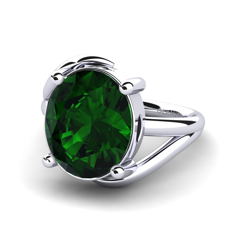Turmalina verde Anillo Mirjana