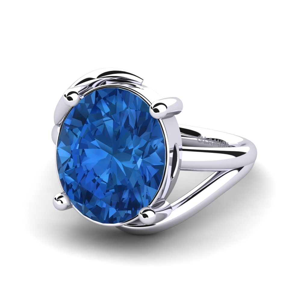 Dark Blue Zirconia Ring Mirjana