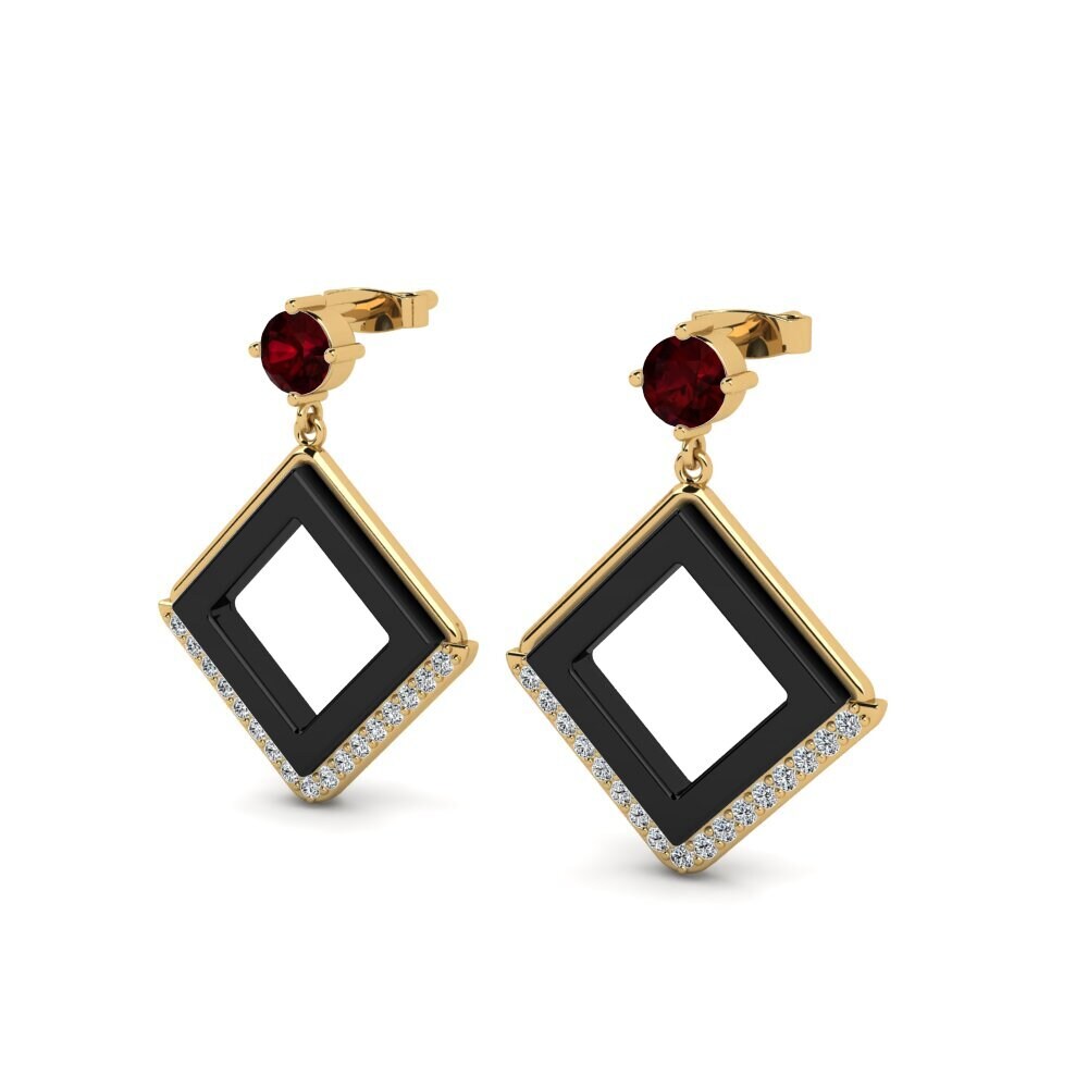 Garnet Women's Earring Miron