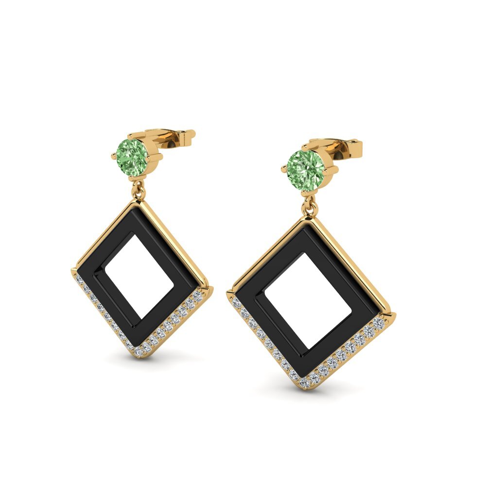 Diamante Verde Pendiente de mujer Miron