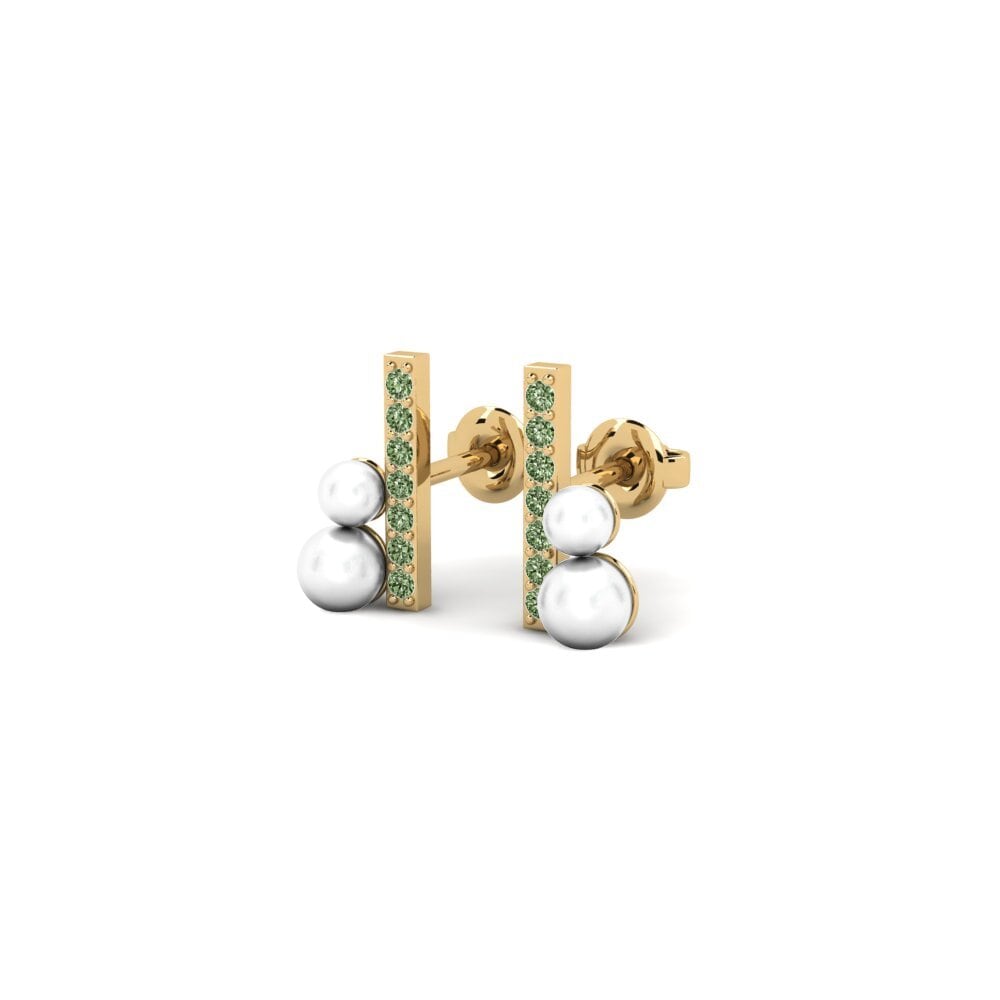 Diamant Vert Boucle d'oreille femme Miscela