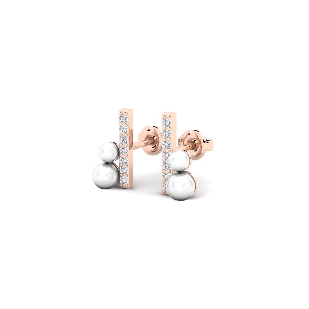 14k Rose Gold Women's Earring Miscela