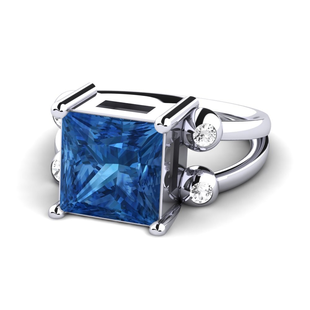 Dark Blue Zirconia Ring Miskaela