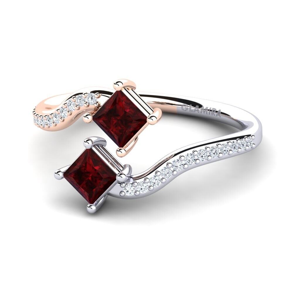Garnet Engagement Ring Mitzel