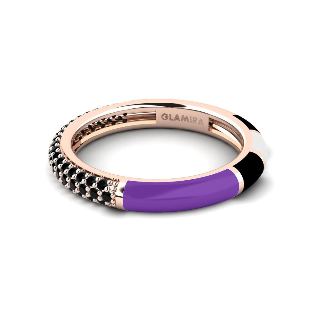 Schwarzer Saphir Ring Mixte