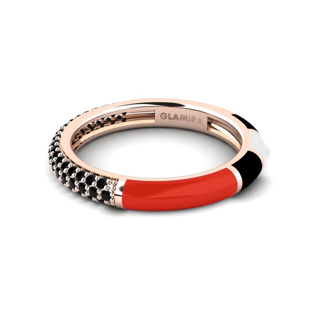 Schwarzer Saphir Ring Mixte