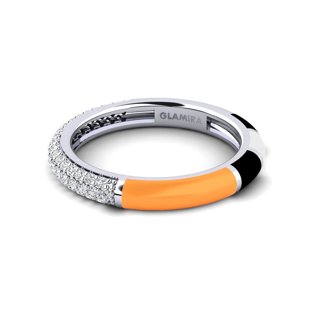 14ct White Gold Ring Mixte
