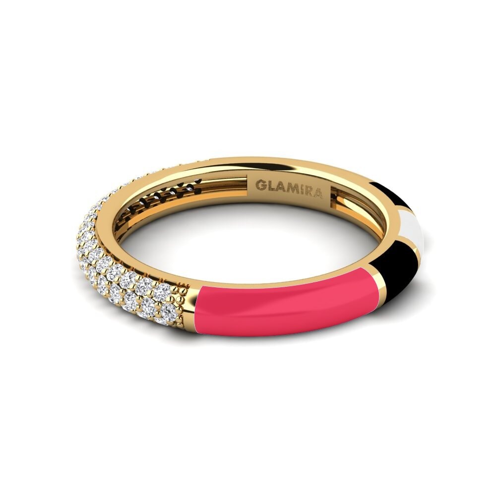 18ct Yellow Gold Ring Mixte