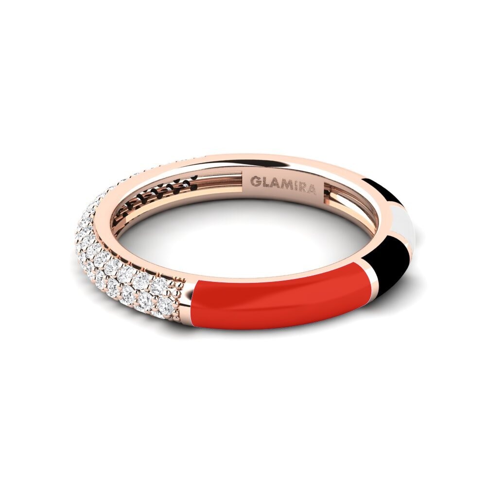 Weißer Saphir Ring Mixte