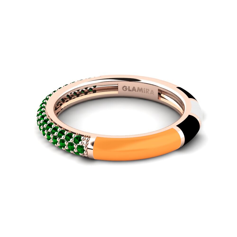 Grüner Zirkonia Ring Mixte