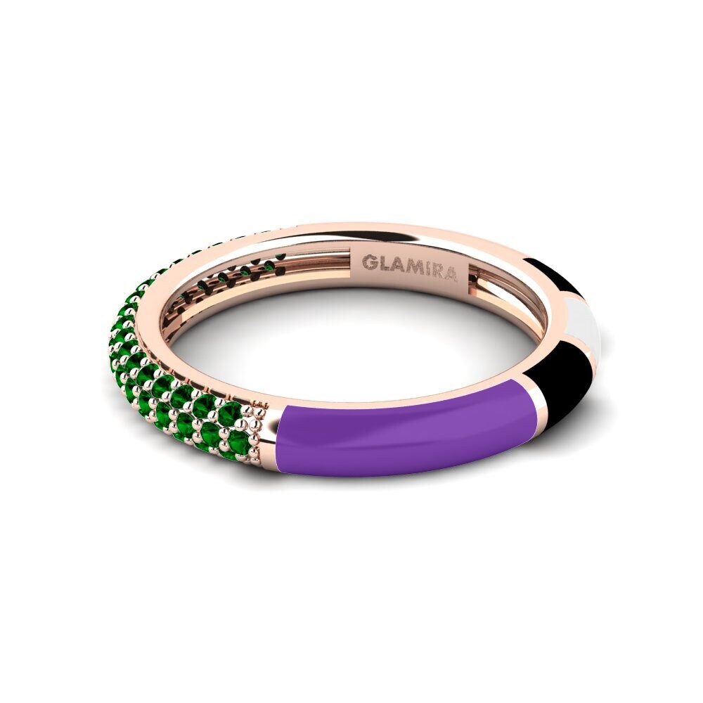 Grüner Zirkonia Ring Mixte