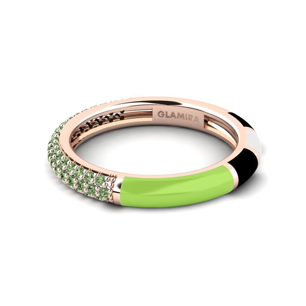 Grüner Diamant Ring Mixte