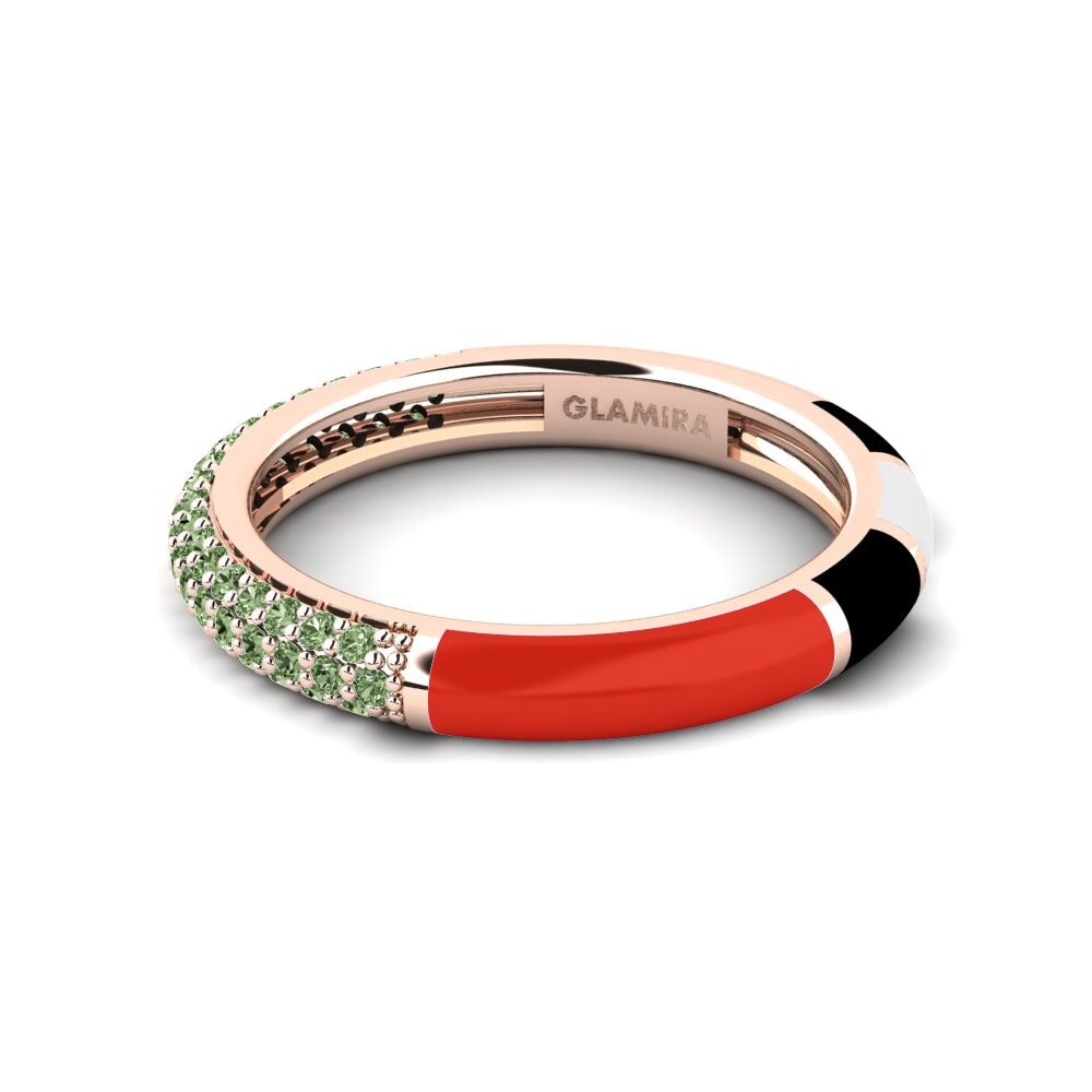 Grüner Diamant Ring Mixte