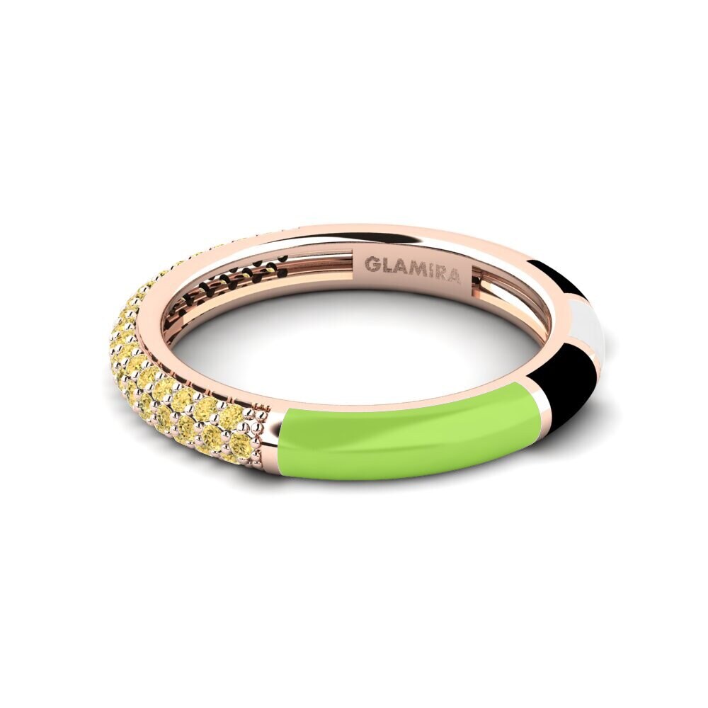 Gelber Diamant Ring Mixte
