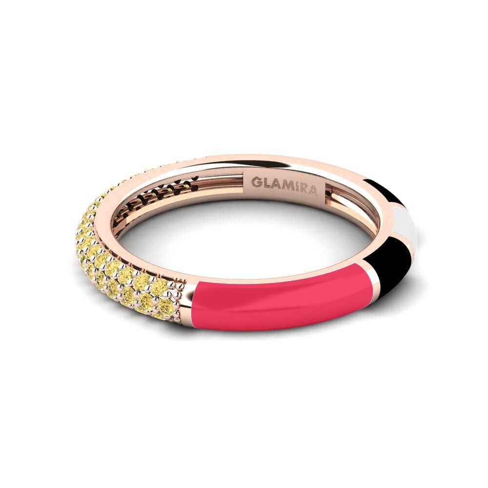 Gelber Diamant Ring Mixte