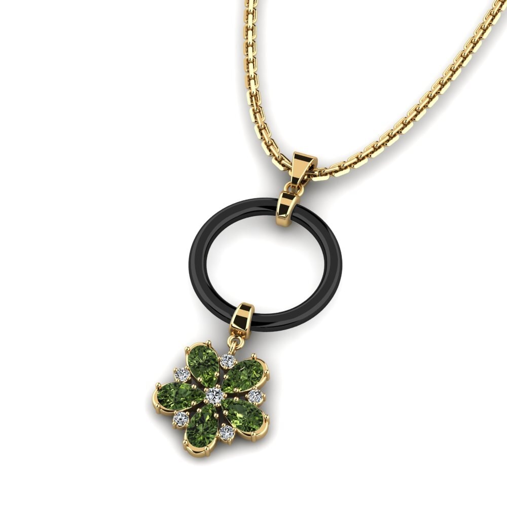 Zafiro Verde Colgante de Mujer Moberly