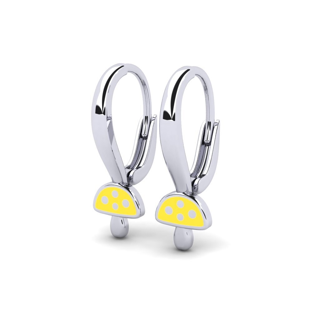 9ct White Gold Kid's Earring Moeuhane