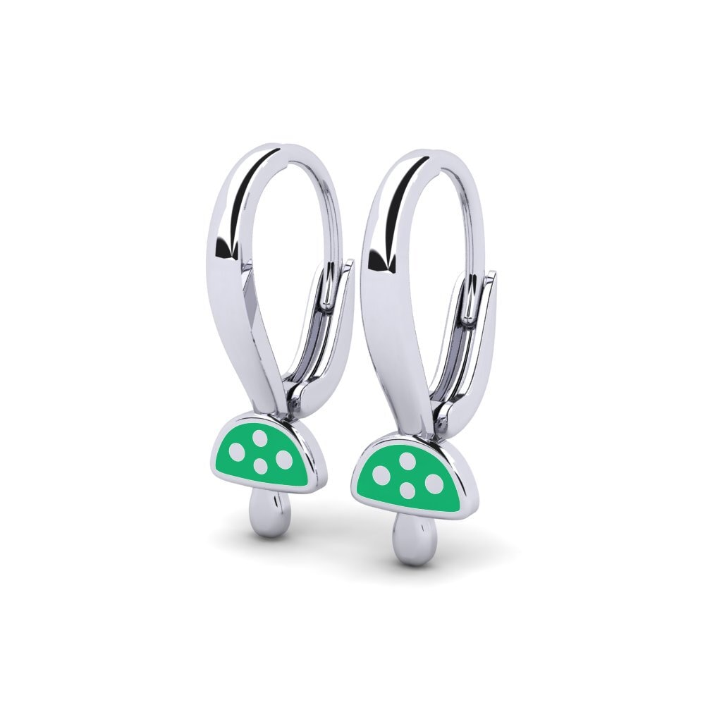 White Silver Kid's Earring Moeuhane