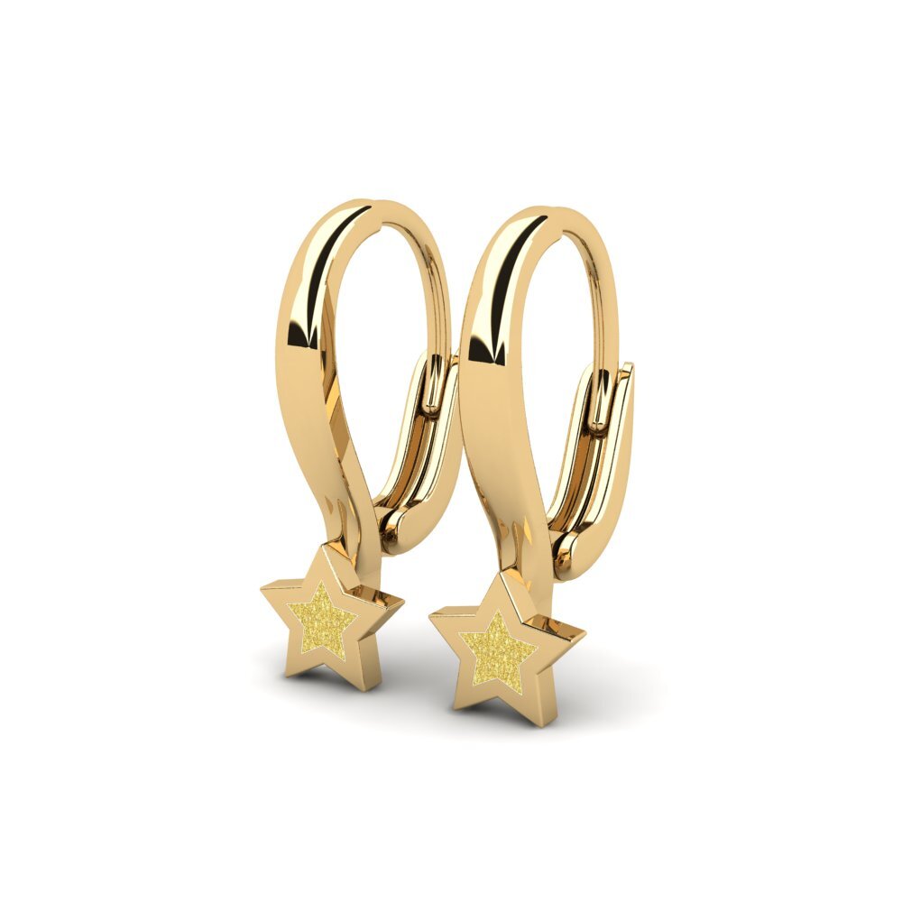 14k Oro Amarillo Pendiente para Niño Mohlare