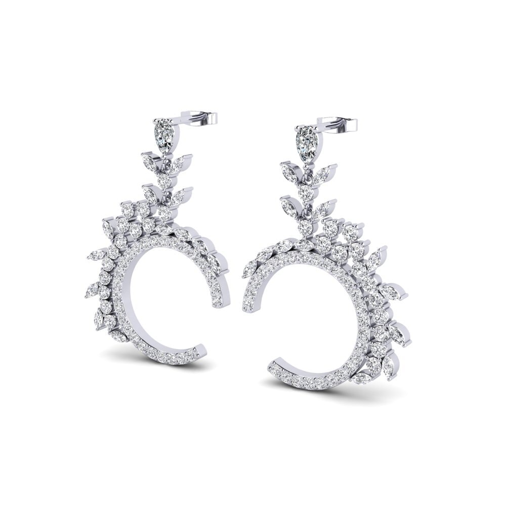 Plata 925 Circonita Pendiente de mujer Moje