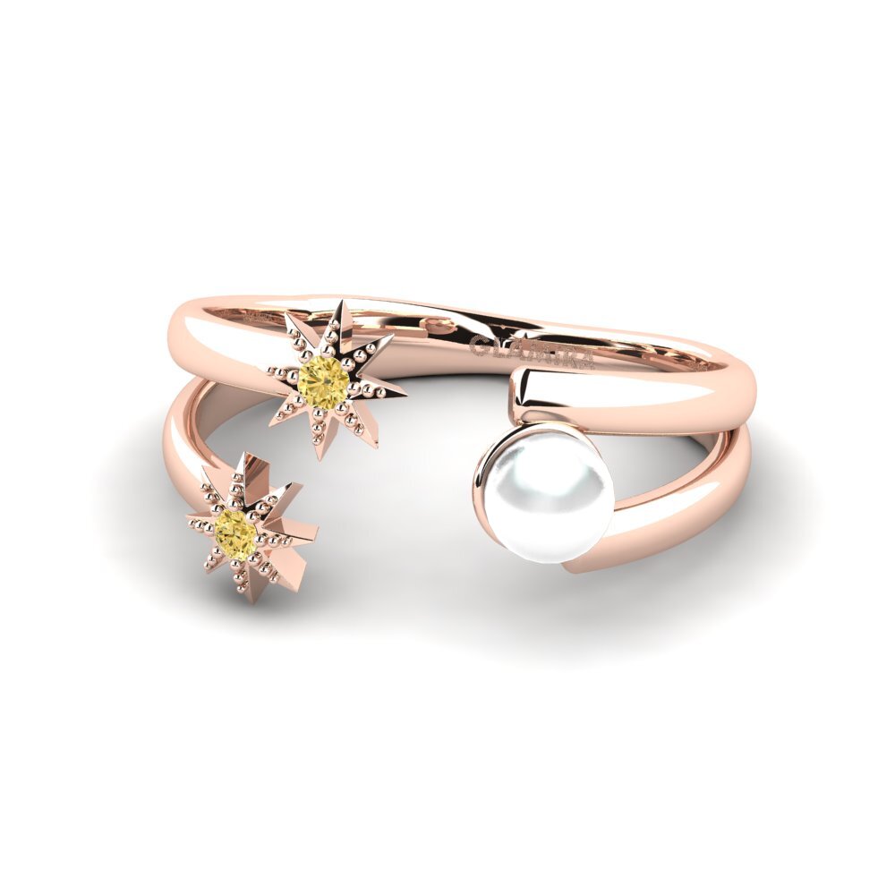 Gelber Diamant Ring Moltestelle