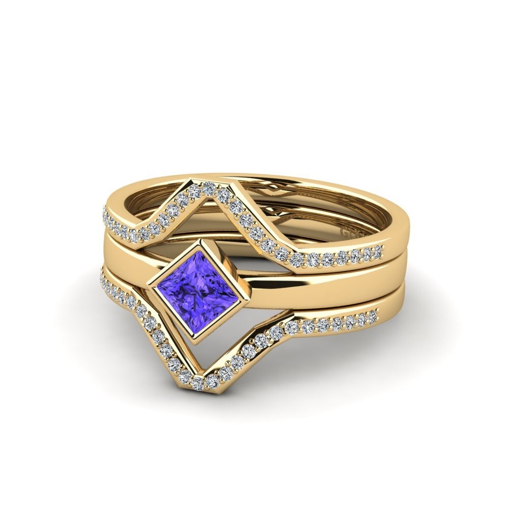 Tanzanita Anillo Moltwaren