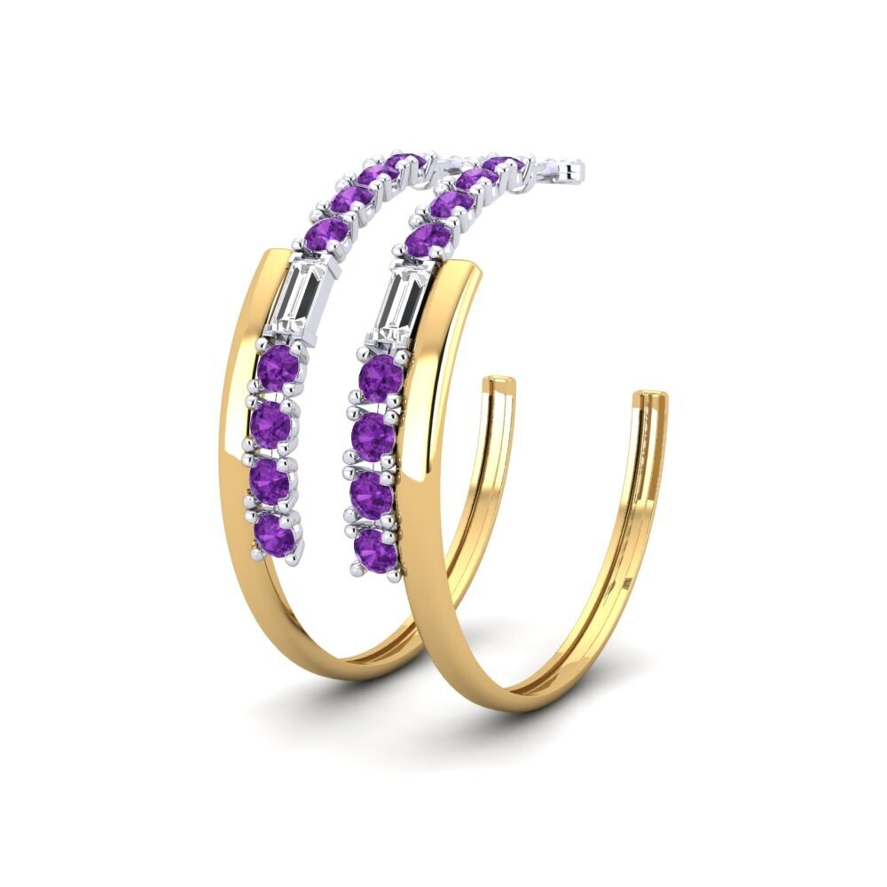 Amethyst SYLVIE Earring Moly