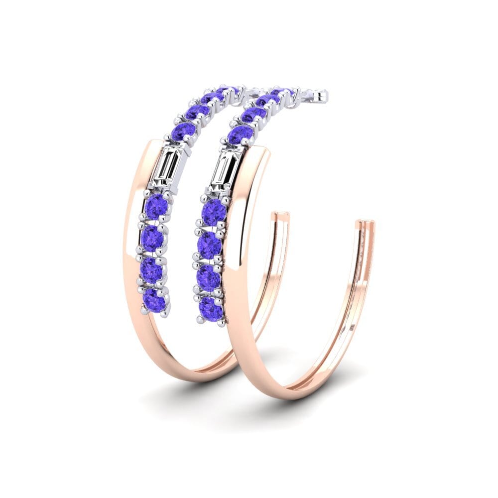Tanzanita SYLVIE Pendientes Moly