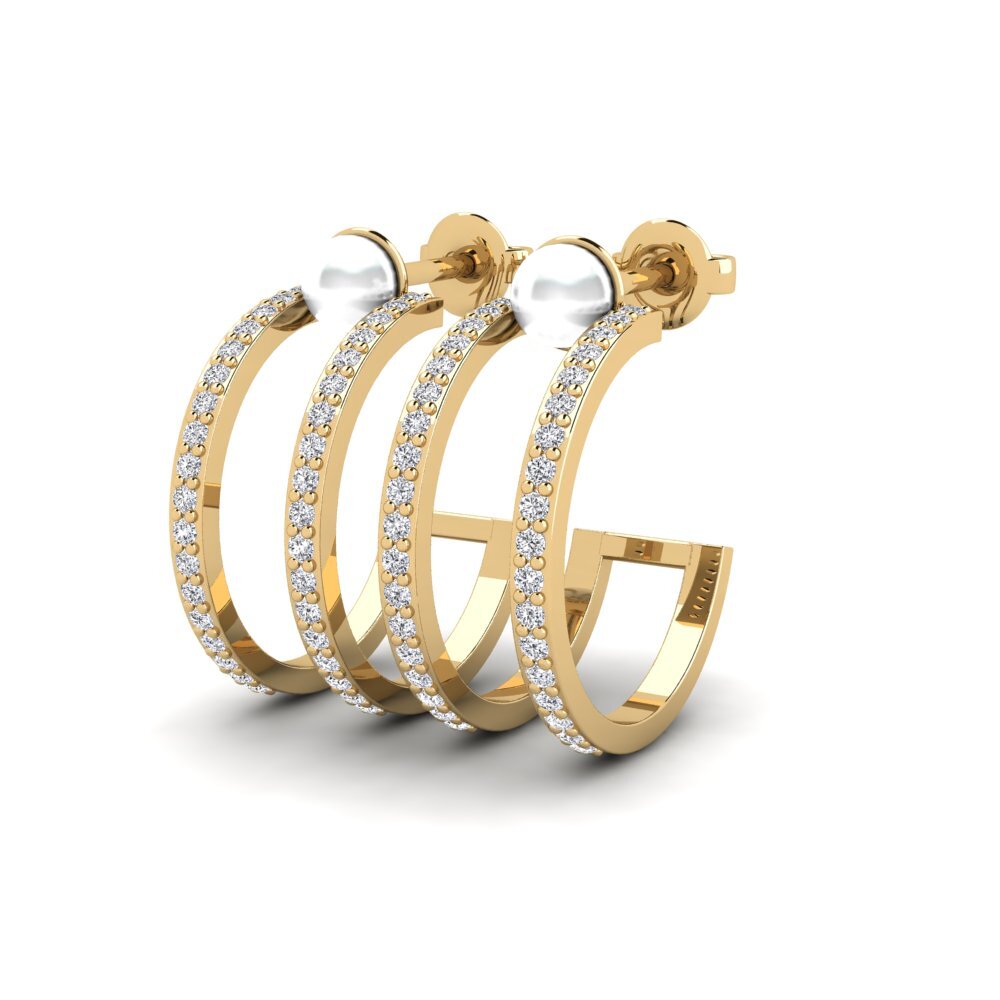 Diamant Damen ohrring Monate