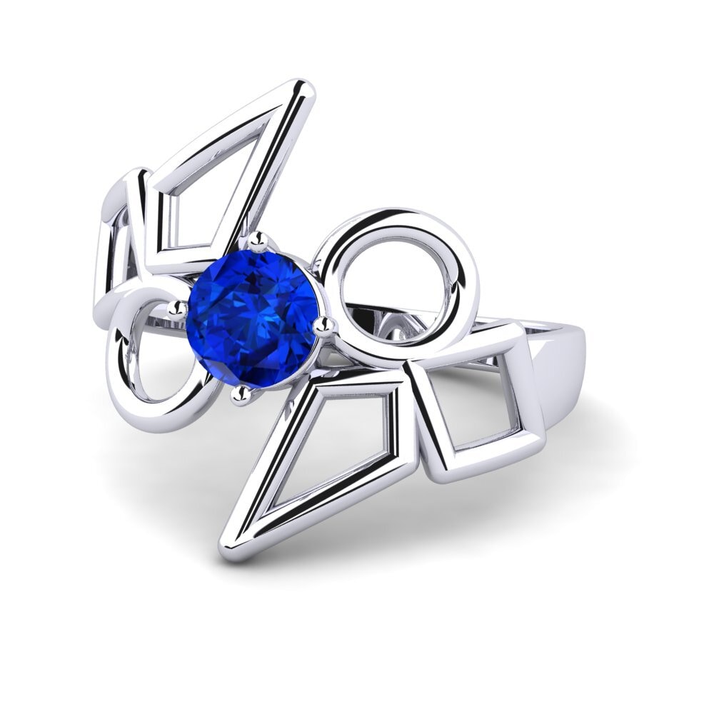 Saphir (im Labor gezüchtet) Ring Mondial